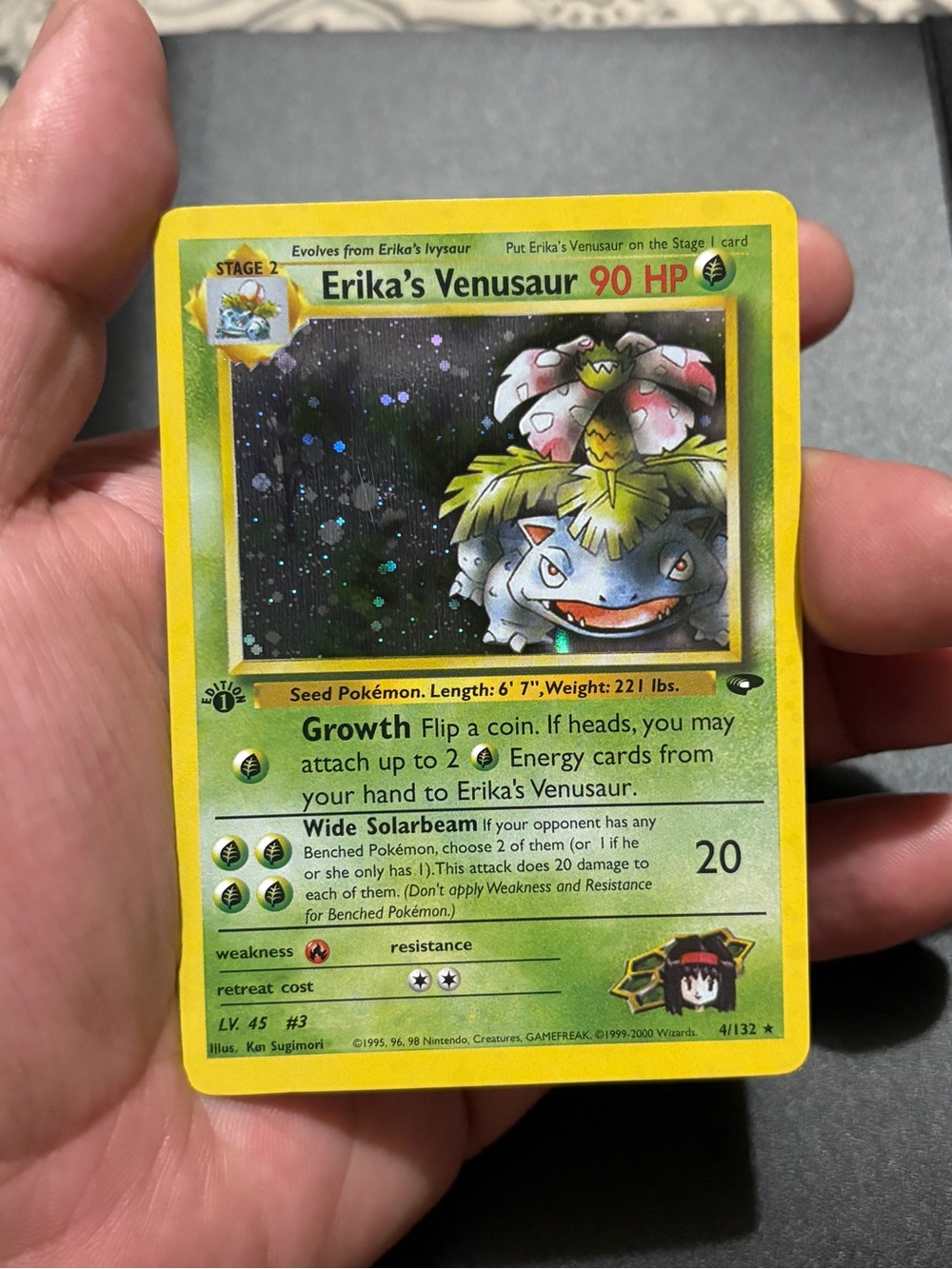 Erika's Venusaur Pokémon Card - Green